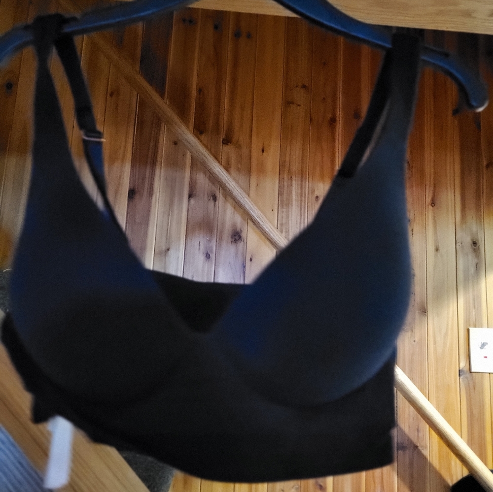 Pink VS Wireless Cotton Push Up Bra Size L EUC